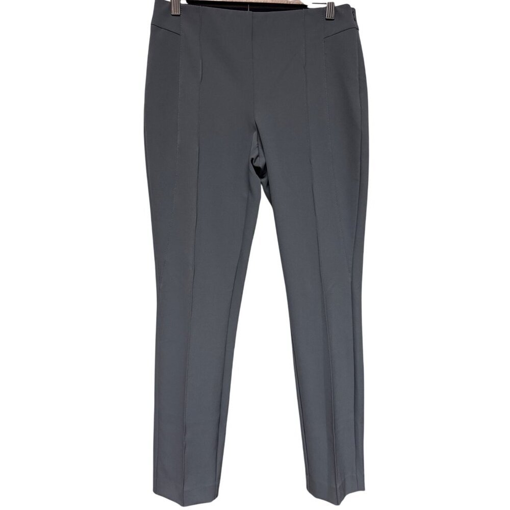 Gramercy Acclaimed Stretch Women's Pants Shale Grey Pintucked Seams Slim Size 4